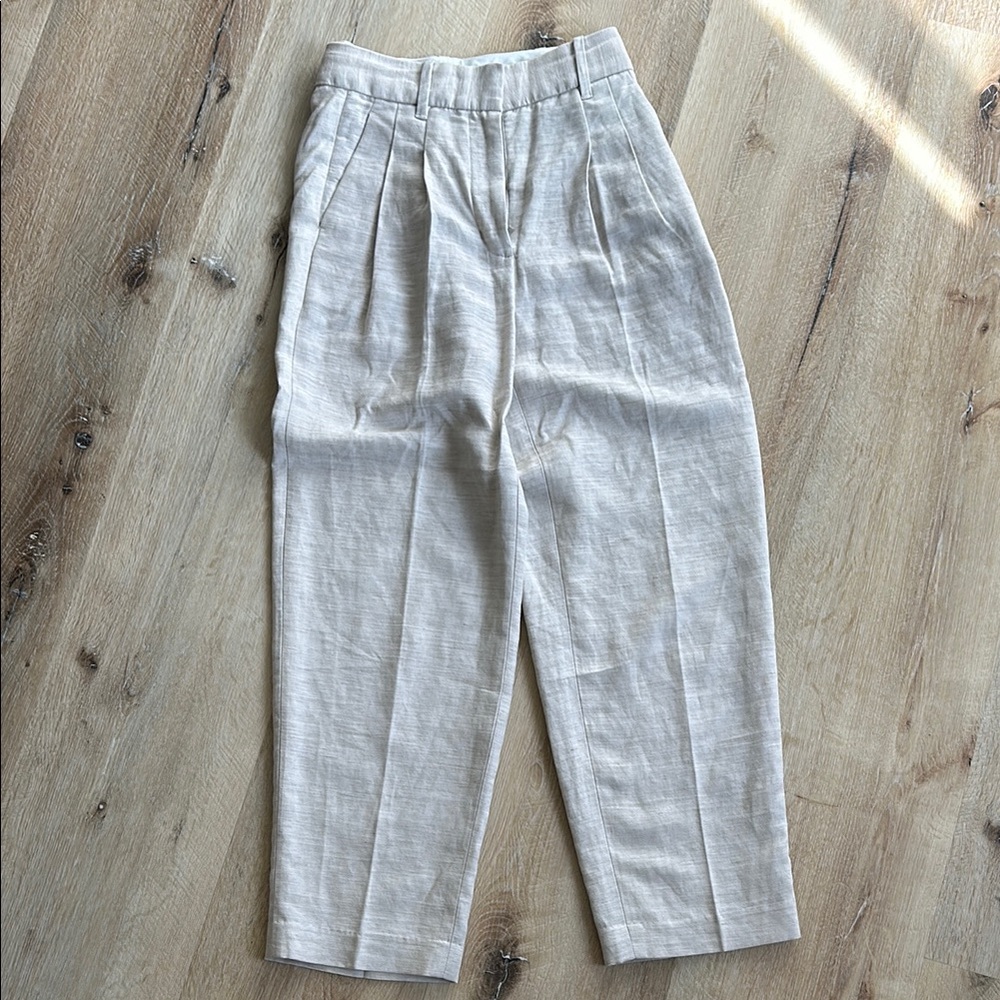Wilfred Carrot Linen Pants (cropped style)